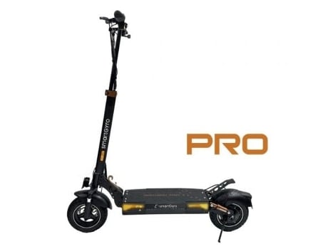Patinete Eléctrico SMARTGYRO Rockway Pro Certificado/ Motor 1000W/ Ruedas 10/ 25Km/H /Autonomía 60Km/ Negro