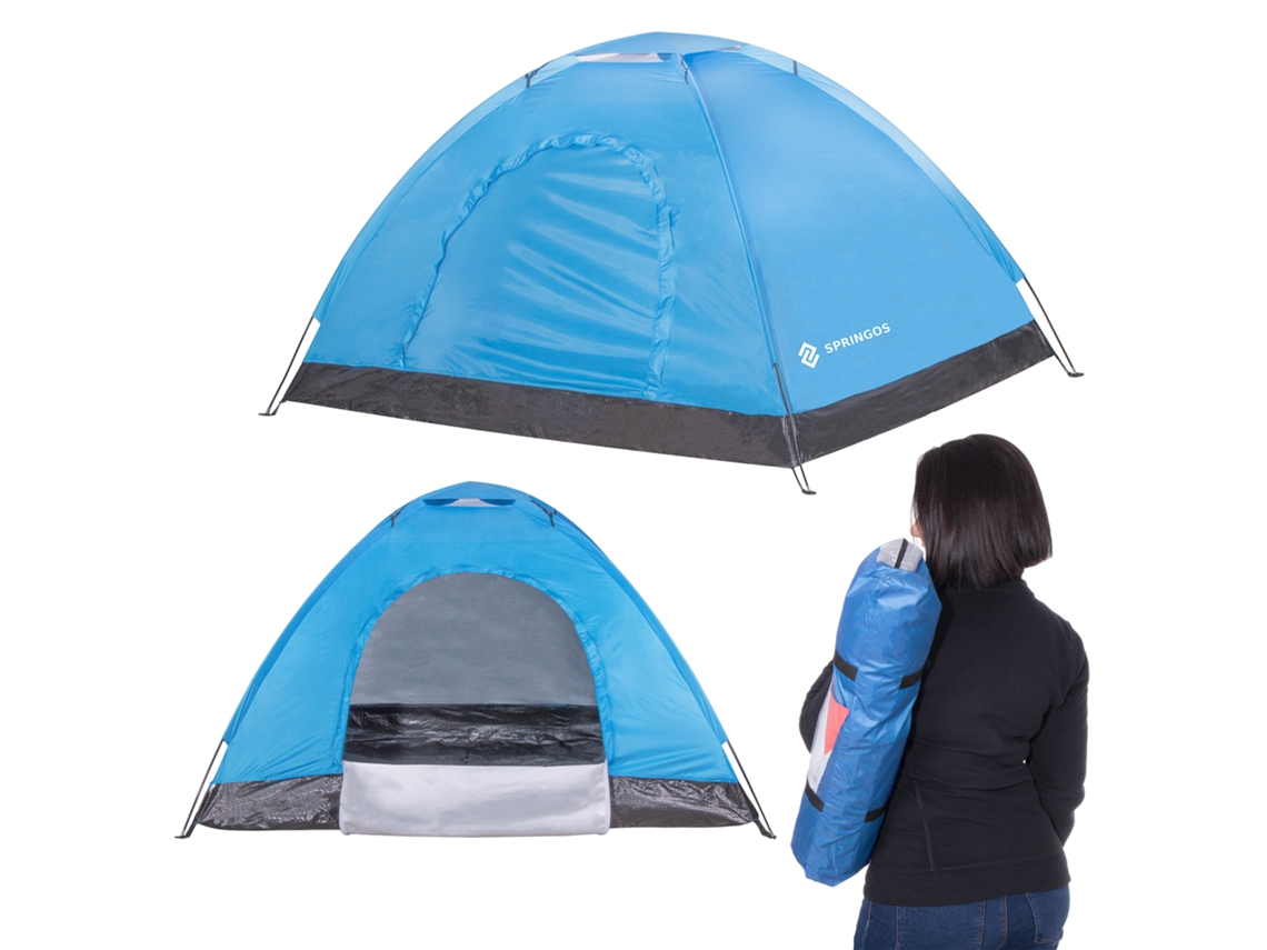 Tienda de Campaña para 2 Personas con Mosquitera 1 Habitación y Estacas de Tienda.