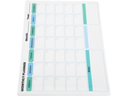 Calendario Mensual De Pizarra Blanca, Autoadhesivo De Pvc Borrable En Seco, Fácil De Instalar