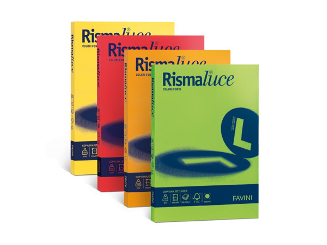 FAVINI Rismaluce Papel para Impresora de Inyección de Tinta A3 297X420 Mm 125 Hojas Negro