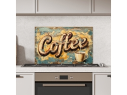 Panel antisalpicaduras de cocina - Estilo vintage - Marrón - Vaso 60x40 cm