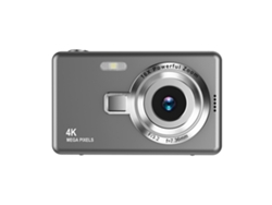 Câmera Digital Portátil, Suporta Gravação De Vídeo Hd 1080p, Suporta Expansão De 64gb Cinza Halinuia (cartão Não Incluso)
