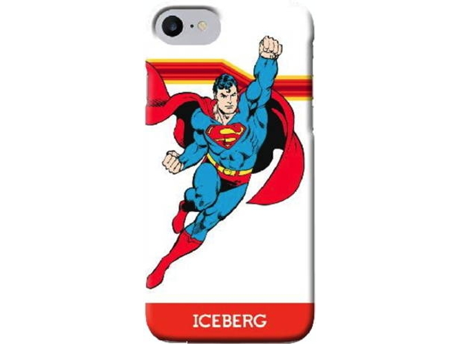 Funda iPhone 6, 6s, 7, 8 ICEBERG Superman Flying Rojo