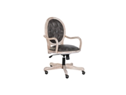 Silla Abeto Pu 98 Ruedas Marron Oscuro 52x50x88cm