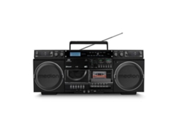 Ghetto Blaster Medion Vintage Dab CD/cinta/USB/MP3 2x10w RMS Negro