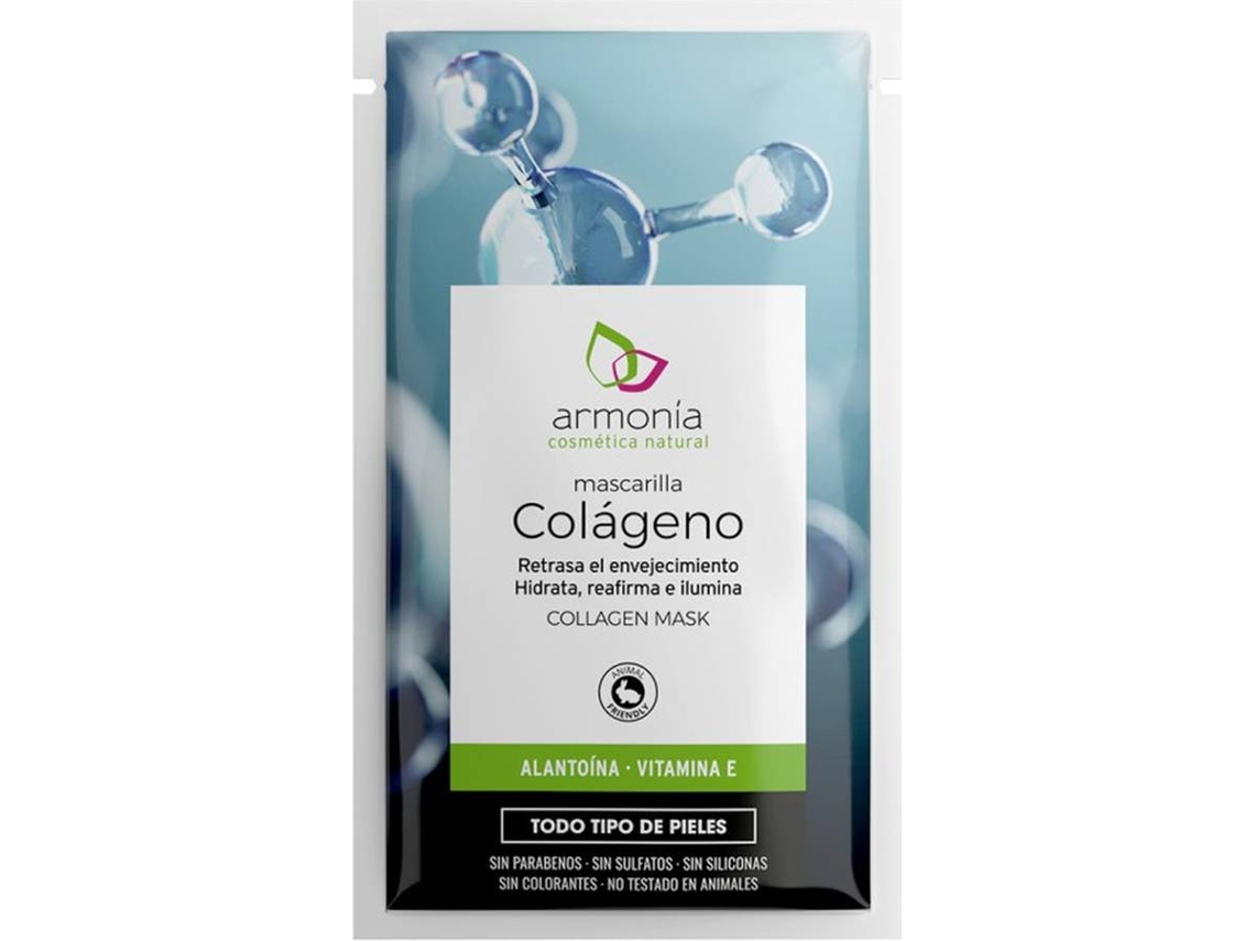 Mascarilla Facial ARMONIA Colágeno, Alantoína y Vitamina E (1 Un)