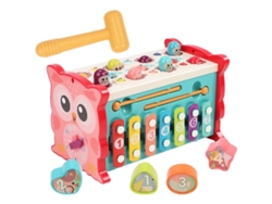 Juguetes Montessori De Madera, Aptos Para Niños De 1 Año | Juego De Golpear Al Topo | Juguetes Para La Educación Infantil Temprana Y El Desarrollo Cerebral | Rosa Panoona