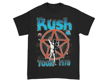 Camiseta ROCKINSTONE Rush Starman Tour 1978 (Algodón - XXXL)