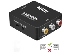 Adaptador ZAMUS Mini Av Rca a Hdmi Cvbs a Hdmi Converter S 1080P Adaptador de vídeo para consola Ps2 Wii