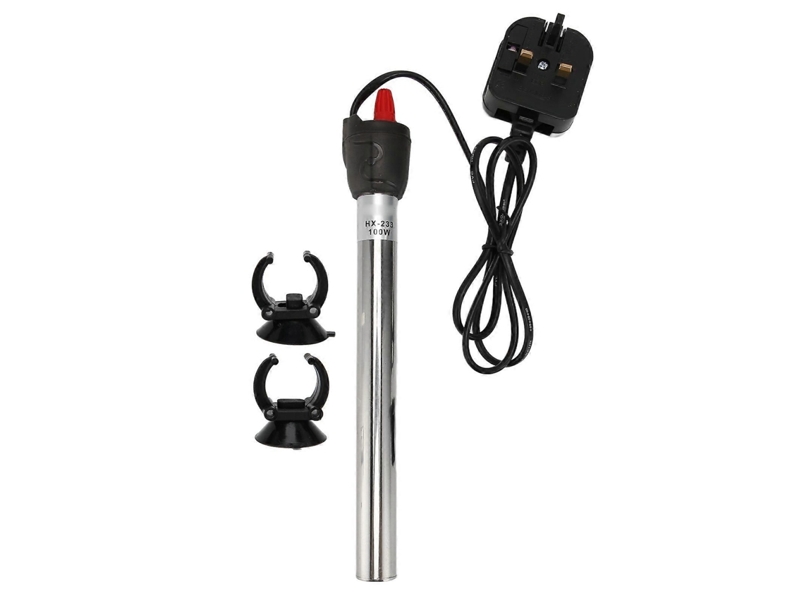 Aquecedor de Aquário em Aço Inoxidável com Haste Termostática Automática 220v 100w GOKOCO