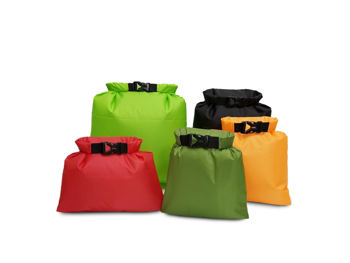 Juego De 5 Bolsas Impermeables Con Cierre Enrollable Para Skateboarding, Camping, Navegación, Surf Y Pesca.
