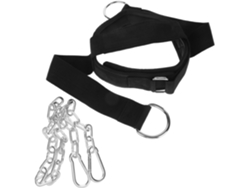 Cinturón cervical para levantamiento de pesas con hebilla de hierro.