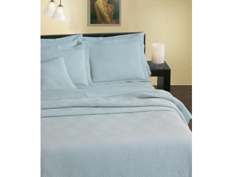 Colcha JVR Dancing (Poliéster - Azul - 270 cm)