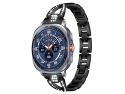 Pulsera para Samsung Galaxy Watch Ultra - Metal con diamante en forma de X (47 mm)