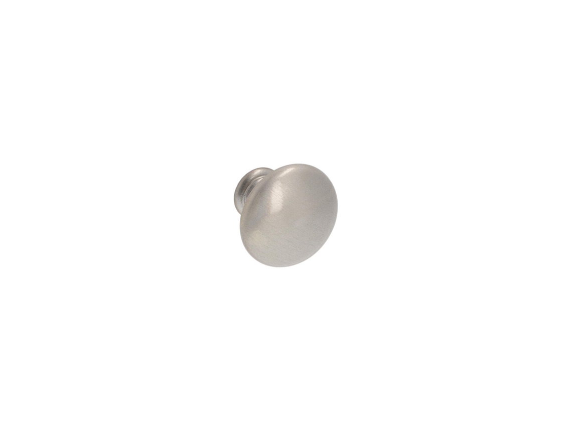 Pomo Para Muebles De Zamac Diámetro 30mm Barniz Níquel Satinado Lote De 25