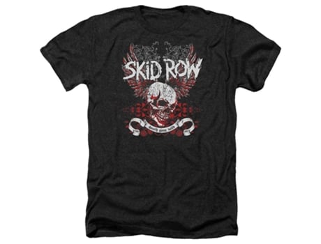 Camiseta ROCKINSTONE con calavera alada de Skid Row (Algodón - XXXL)