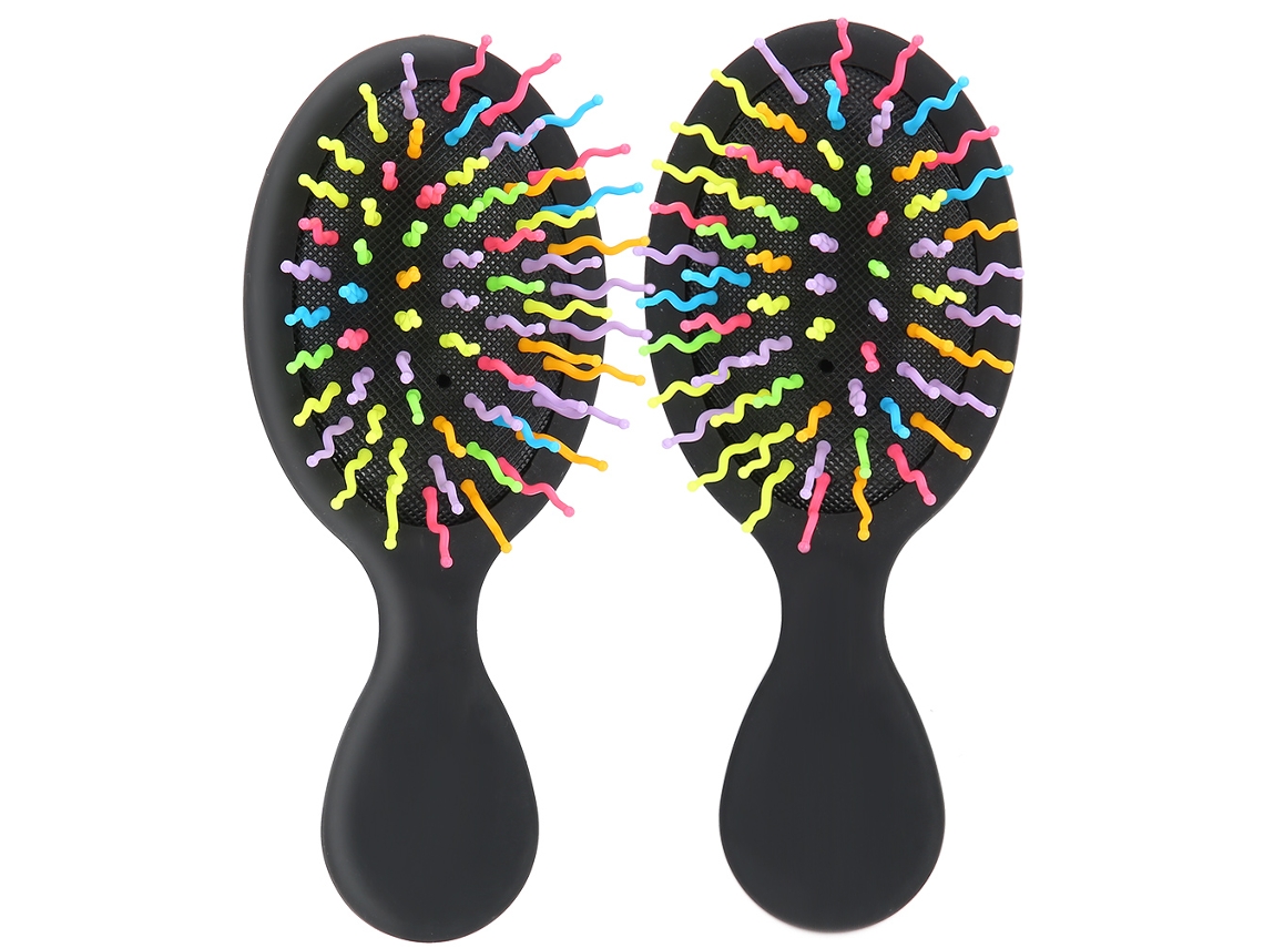2pcs Pente De Barbear Antiestático De Armação Em Abs Para Casa E Viagem Portátil Com Massagem