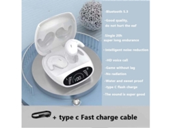 Auriculares De Conducción Ósea Gusshious True Wireless Bluetooth Blanco
