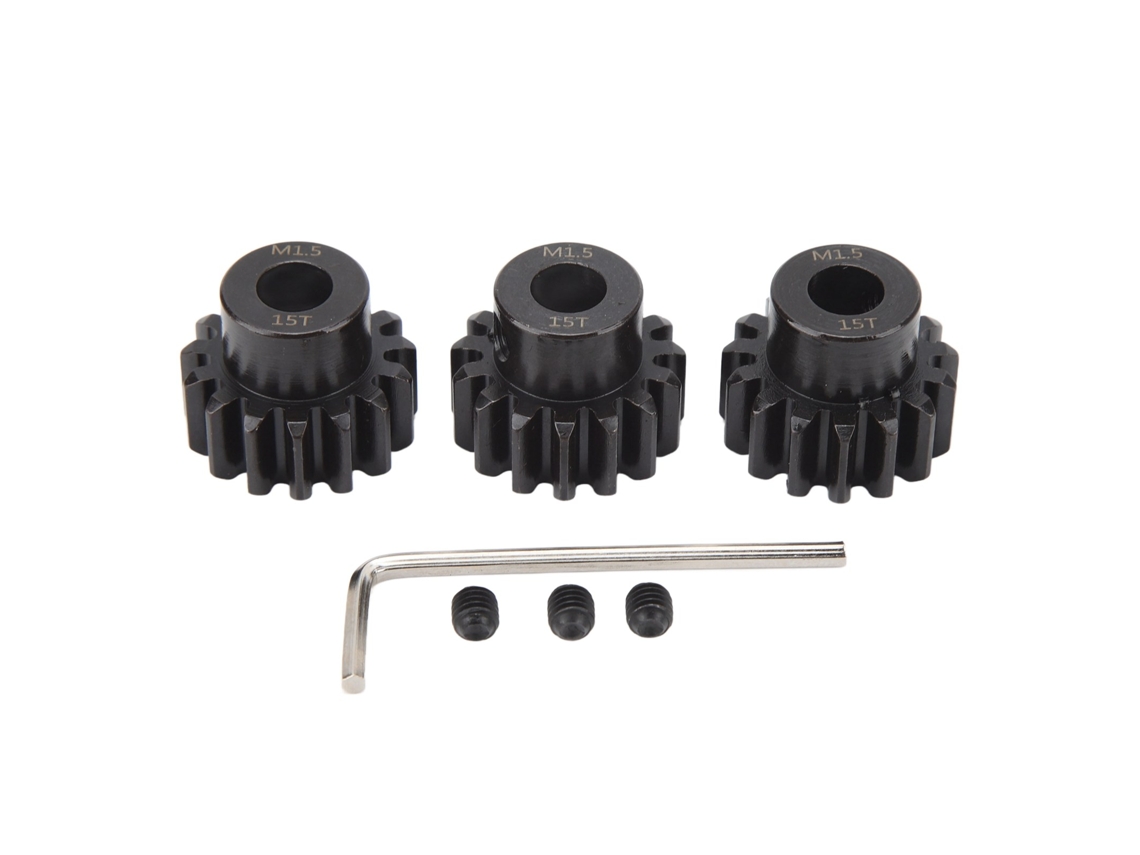 Conjunto De Engranajes De Acero Para Coche Rc M1.5 8mm 15t Para Modelos 1/5 1/8 1/10 Engranaje De Motor