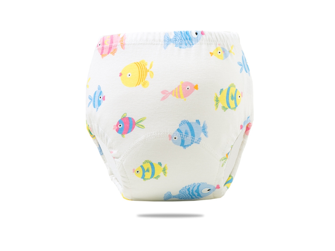 Pañales lavables para bebé, calzoncillos de entrenamiento, talla 100, pez pequeño (apto para gatos de 16 a 26 años)