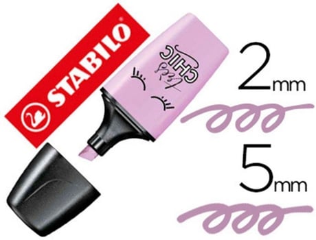 Marcador Stabilo Boss Mini Pastellove Brisa Violeta Venda Múltiplos 10