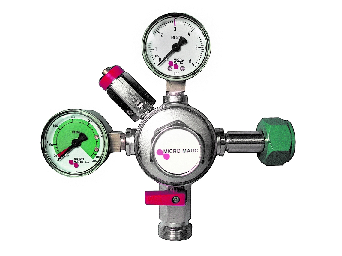 Regulador de presion, regulador de CO2, Micro-Matic modelo 1405 ICH-ZAPFE