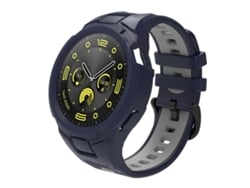 Bracelete Para Huawei Watch Gt 5 / 4 / 3 (46mm) - Tpu Integrado - Esportivo Azul Meia-noite + Cinza