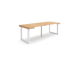 Mesa Consola extensible 220 Para 10 comensales Patas madera maciza Roble