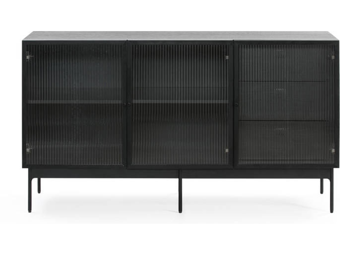 Aparador BAZAR MONDIALE Blur 1 (Negro - 140x45x78 cm)