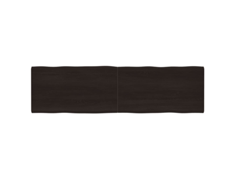 Tablero mesa madera tratada borde vivo marrón VIDAXL (220x60x(2-4) cm)