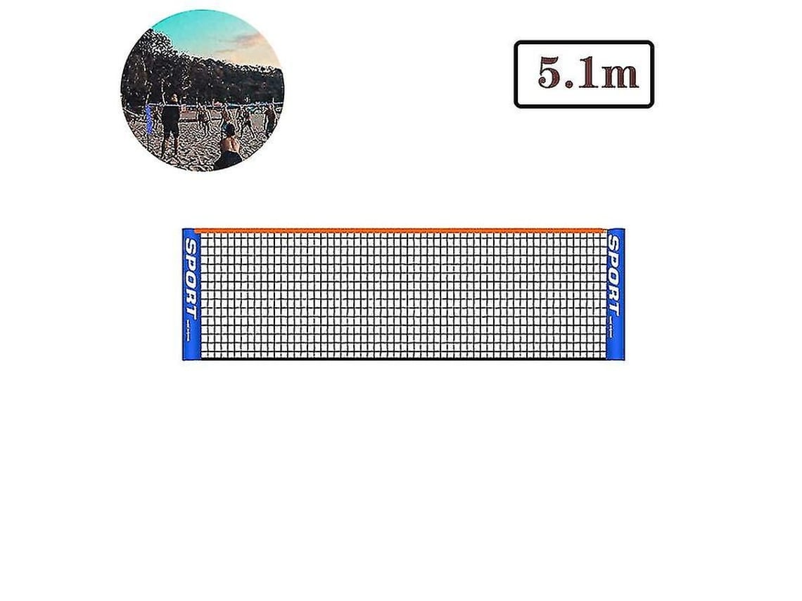 Rebe-red De Tenis Plegable Portátil Para Niños Y Adultos Juego Corto Badminton Voleibol Playa Jardín