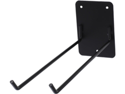 Soporte De Pared Fácil De Instalar Para Escobas Y Herramientas De Jardín, Color Negro, Con Espacio De Almacenamiento.