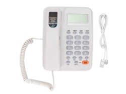 Teléfono Fijo Con Contestador Lcd, Sin Batería, Para Hogar, Hotel U Oficina, Color Blanco Kxt2029cid