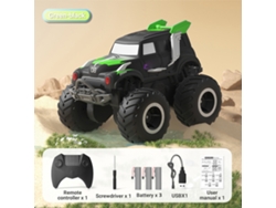 Coche Anfibio Todoterreno 4x4 Con Control Remoto De 2,4 Ghz Y 3 Baterías - Juguete Para Niños Y Niñas - Verde