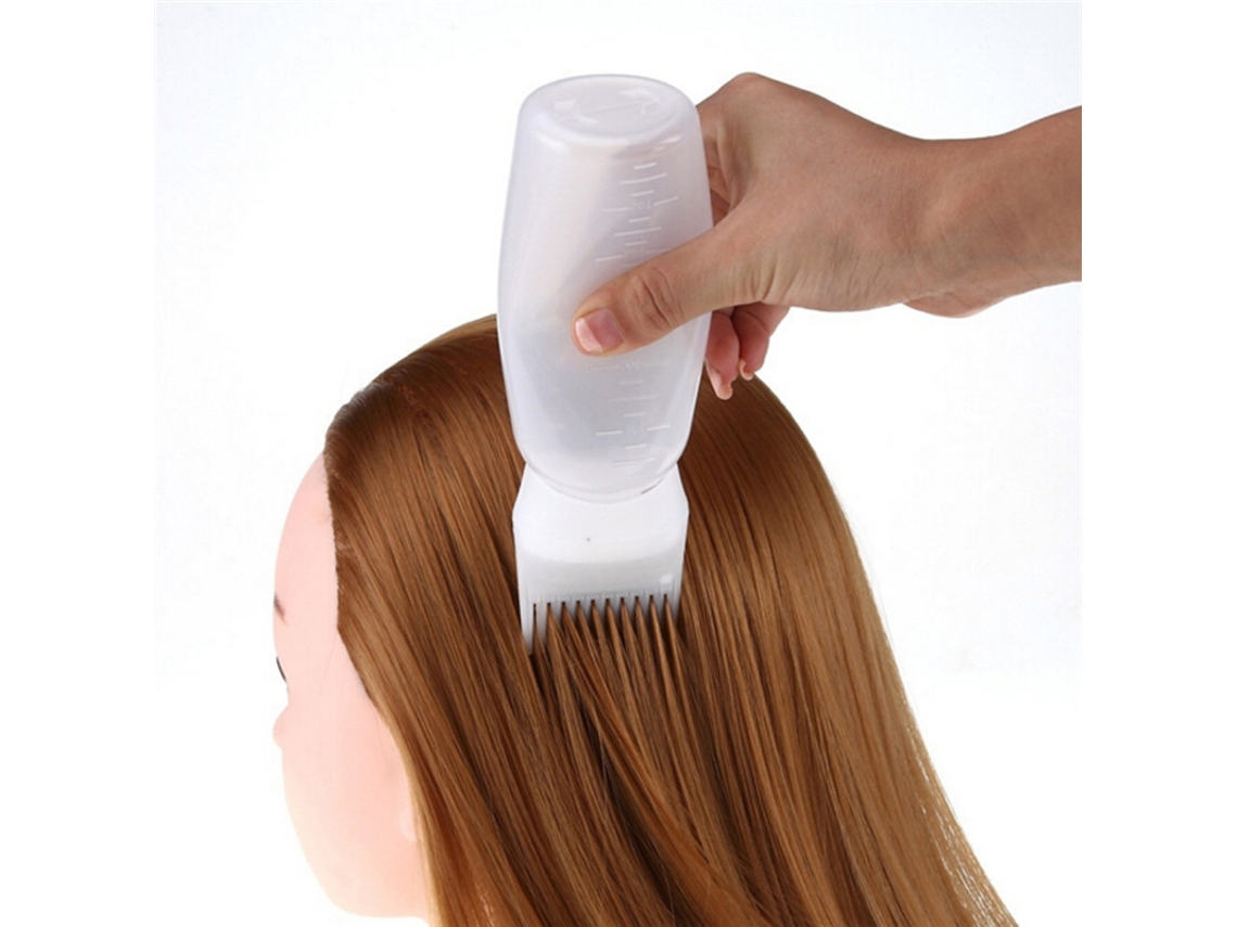 Botella De Tinte Para El Cabello Vacía De 120 Ml Con Cepillo De Recarga, Adecuada Para Peinar Y Teñir El Cabello.