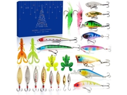 Calendario De Aventuras De Pesca 2024 - Set De Señuelos Y Equipo Para Adultos Y Niños (24 Piezas)