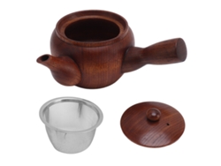 Tetera de madera de estilo tradicional, duradera y exquisita, ideal para el hogar, el restaurante y la oficina.