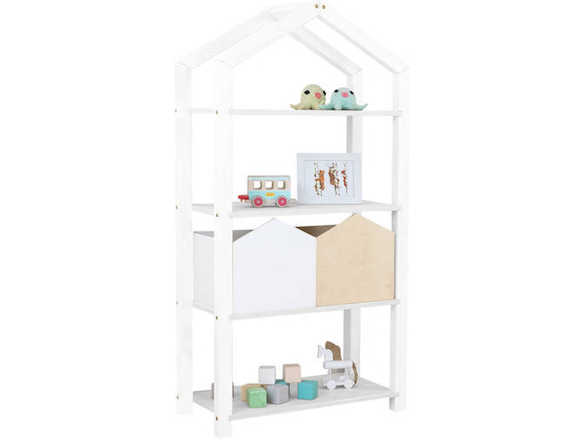 Estante BENLEMI Tally (Blanco - Aglomerado Abedul - 39x77x152 cm)