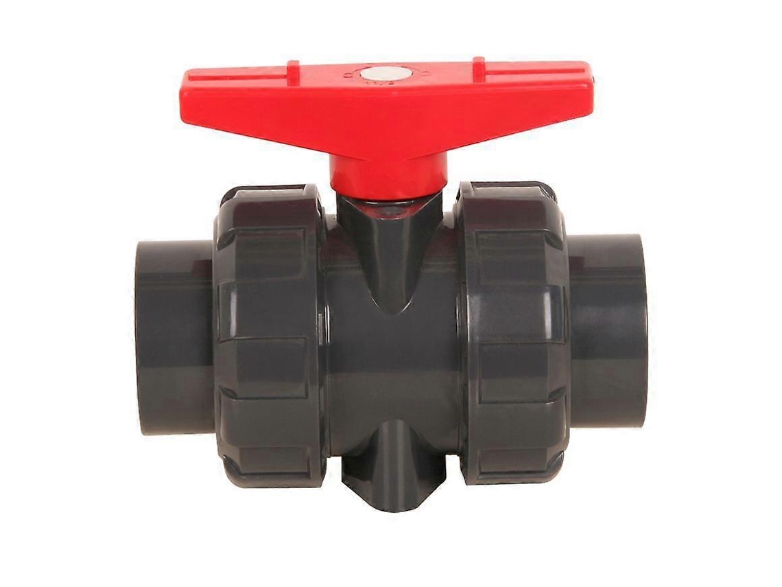 Válvula De Unión Doble De Pvc Con Bola, Diámetro 25 Mm, Dn20, Cierre Hermético Y Profesional, Fácil Manejo