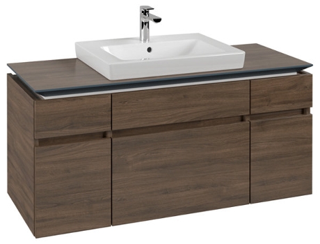 Módulo de lavabo Villeroy &amp Boch Legato B683 1200x550x500mm centrado en el lavabo