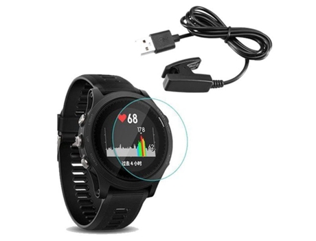 Kit Cargador Usb Film Protector Pantalla Cristal Garmin Forerunner 935