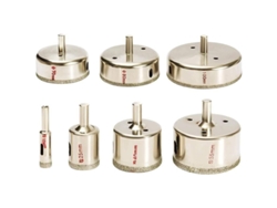 Kit De 7 Brocas De Diamante 10-100mm Para Azulejos, Vidro, Porcelana E Mármore