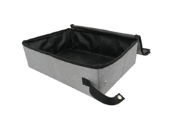 Arenero Para Gatos Impermeable Y Plegable Con Tapa, Fácil De Transportar, Tela Oxford, 40x30x10cm
