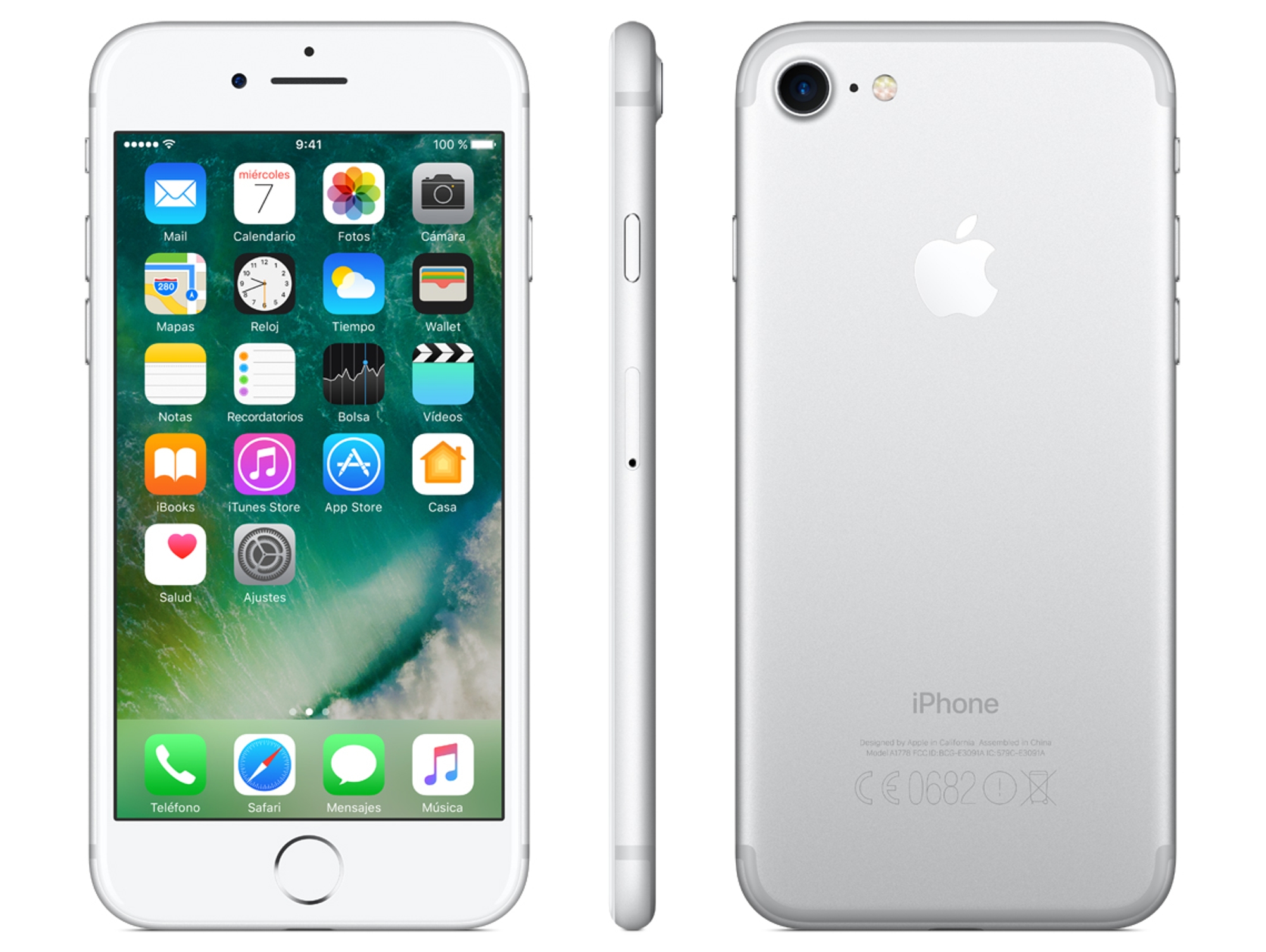iPhone 7 APPLE (4.7'' - 2 GB - 256 GB - Plateado)