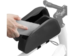 Soporte para tubo superior de bicicleta | Soporte para cuadro de bicicleta con cremallera magnética para mayor capacidad de ciclismo de Gokoco