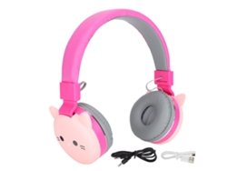 Auriculares Bluetooth 5.0 Para Niños Con Diseño De Gatito Adorable Y Micrófono.