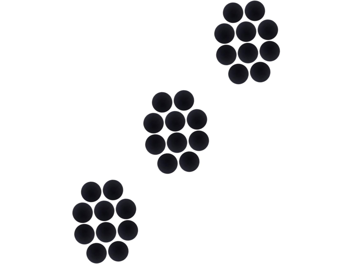 3 Juegos De Topes De Puerta Autoadhesivos Negros Para Montaje En Pared, Para Manijas De Puertas, Absorción De Impactos Y Protección De La Pared.