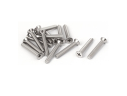 15 Tornillos Métricos Phillips De Acero Inoxidable 316 M5x35mm, Tono Plateado