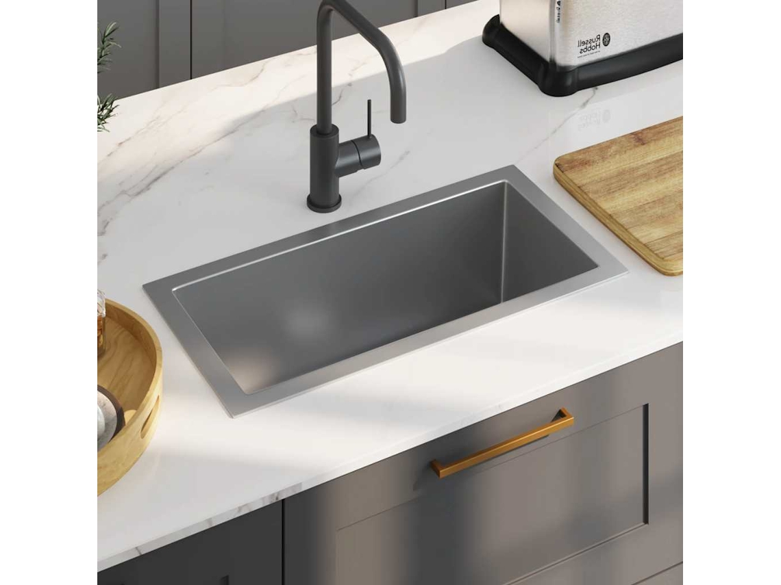 Lavavajillas de cocina de acero inoxidable hecho a mano DKD HOME DECOR