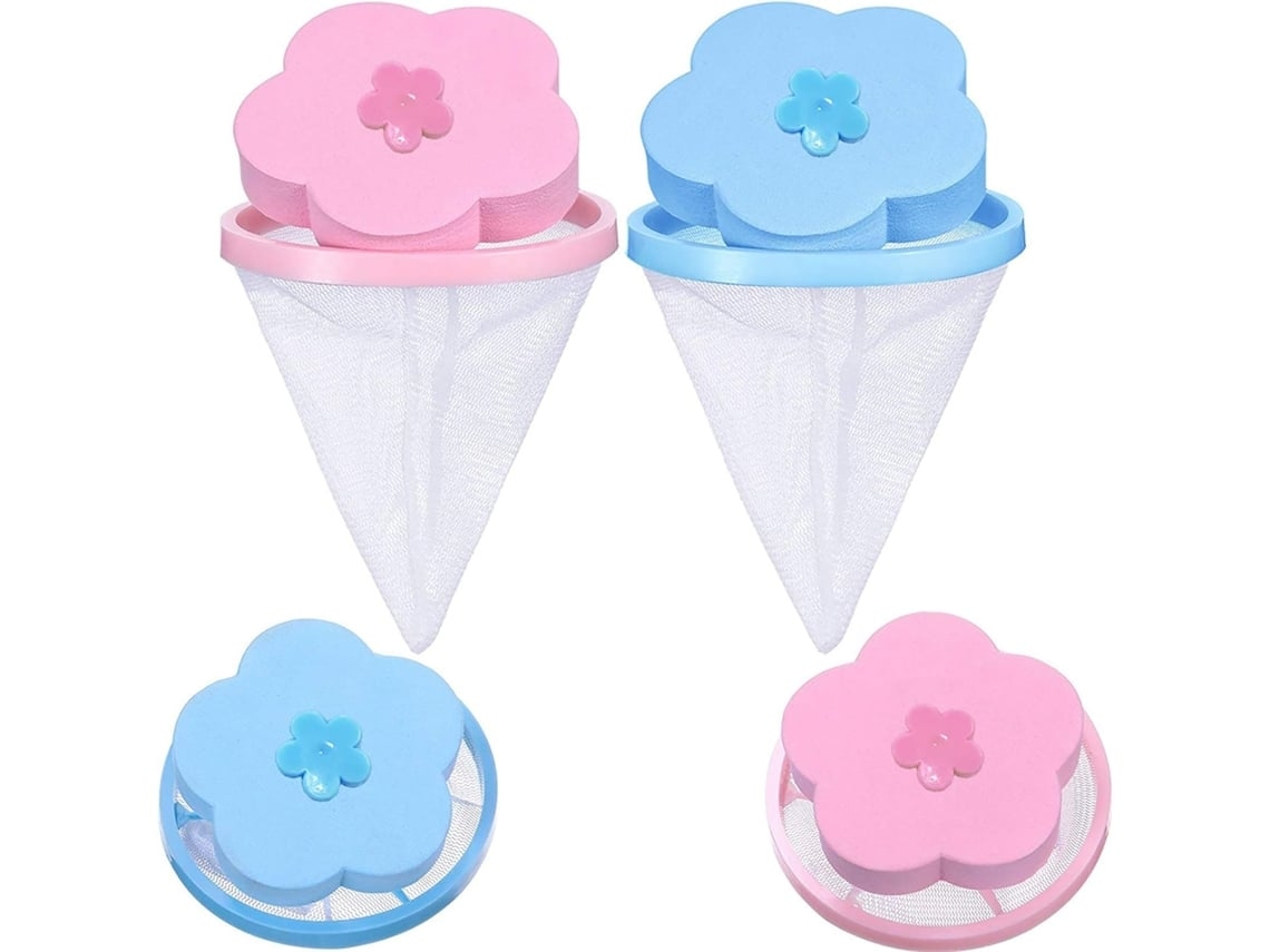 Filtro para pelo de lavadora con bolsa de malla adaptable para mascotas. Recoge el pelo que flota durante el lavado doméstico. STELASPLEN